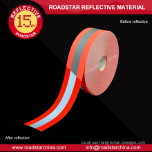 orange silver orange flame retardant reflective fabric tape of clothing